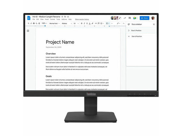Lenovo ThinkVision S22-4e (21.5" Monitor - HDMI) - 64CBKAT6UZ