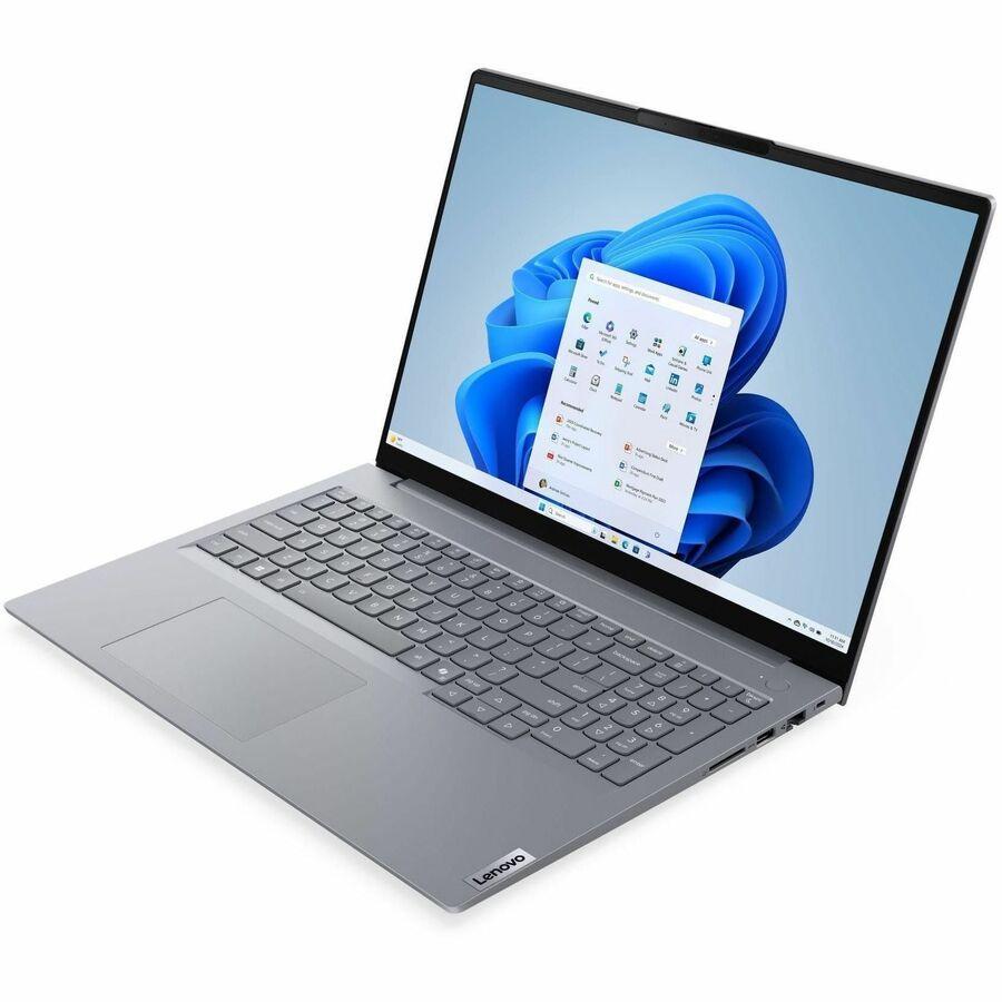 Lenovo ThinkBook 16 G9 IRL 21US0002US 16 Touchscreen Notebook - Intel Core 5 210H (2.20 GHz) - 16 GB - 512 GB SSD - Windows 11 Pro - Webcam -  Wi-Fi 6E - Arctic Gray