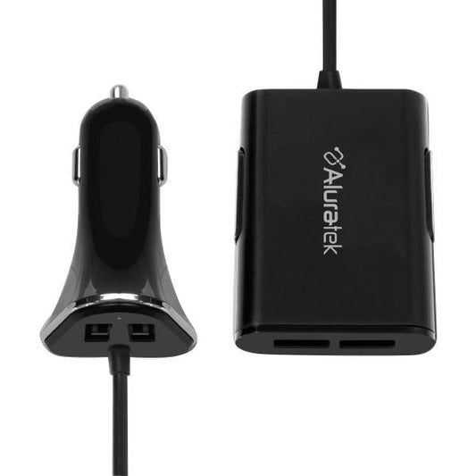 ALURATEK INC AUCC04F 4PORT USB 2.4A CAR CHARGER