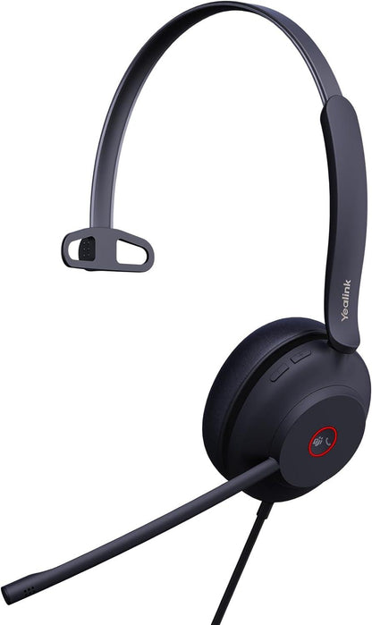 Yealink 1308103 UH37 Mono Teams USB Headset with Microphone for PC Laptop Noise Cancelling , VoIP Skype MS Teams Online