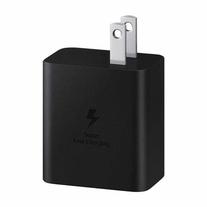 Samsung OEM Black 45W USB-C PD Wall Charger w/ USB-C to USB-C Cable