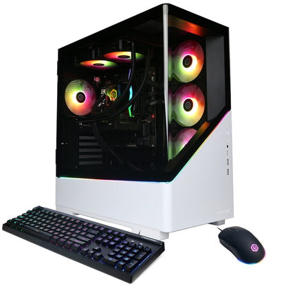 CyberPowerPC Gamer Supreme Liquid Cooled Gaming Desktop Computer, Intel Core Ultra 7 265F 2.4GHz, 16GB RAM, 2TB SSD, NVIDIA GeForce RTX 5060 8GB, Windows 11 Home, White