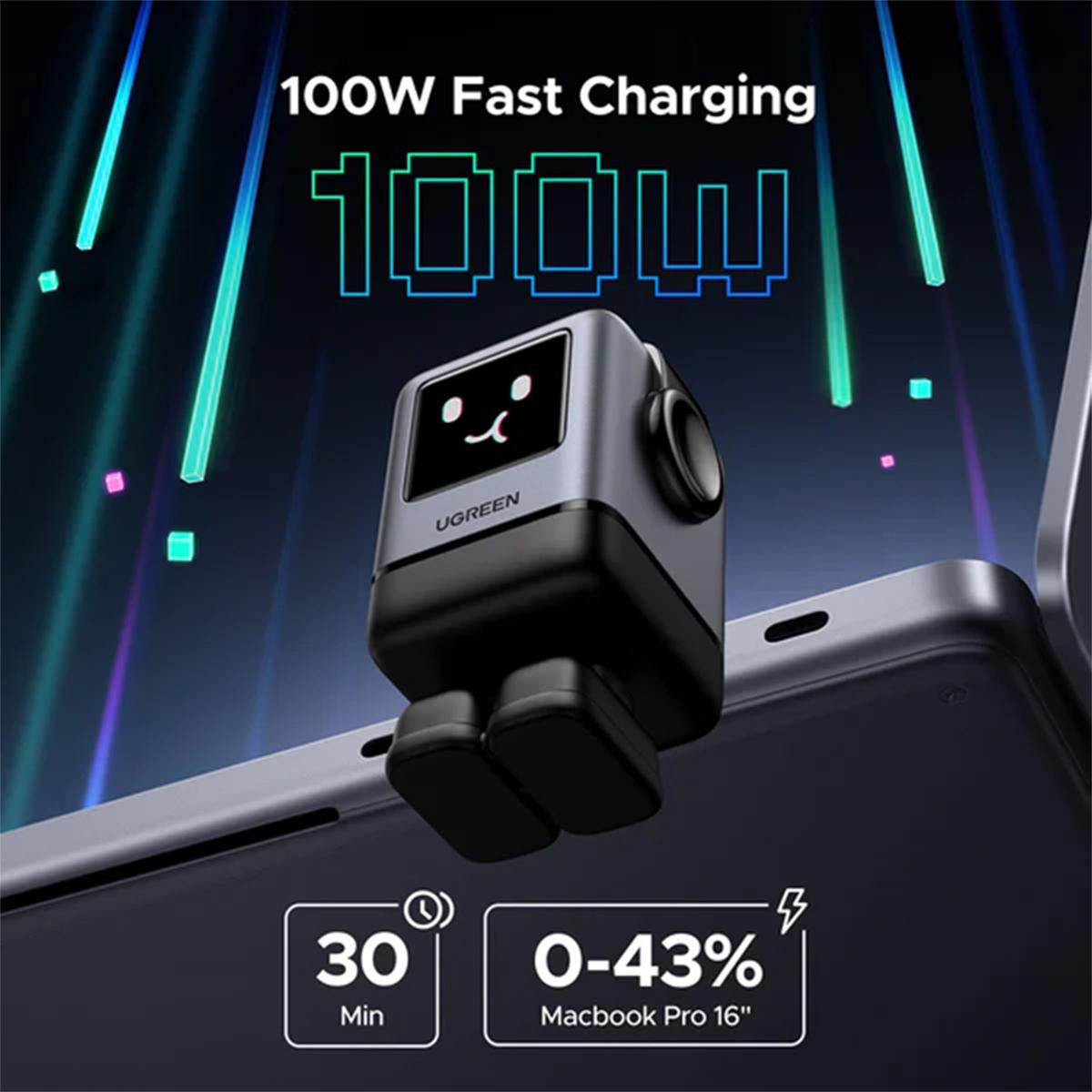 UGREEN Uno Robot 100W USB GaN Fast Charger