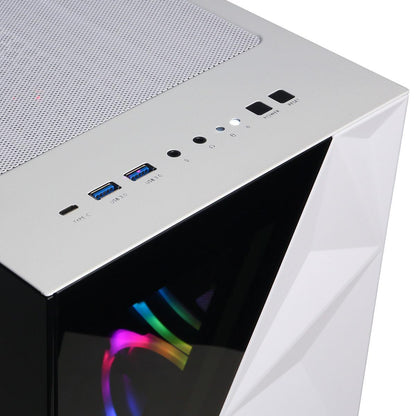 CyberPowerPC Gamer Master Gaming Desktop Computer, AMD Ryzen 5 8400F 4.2GHz, 16GB RAM, 2TB SSD, NVIDIA GeForce RTX 5060 8GB, Windows 11 Home, White