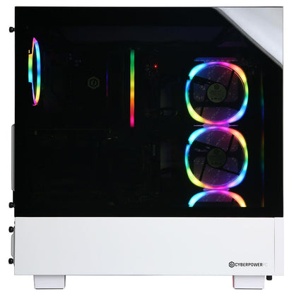 CyberPowerPC Gamer Master Gaming Desktop Computer, AMD Ryzen 5 8400F 4.2GHz, 16GB RAM, 2TB SSD, NVIDIA GeForce RTX 5060 8GB, Windows 11 Home, White