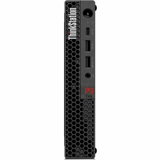 Lenovo ThinkStation P3 30H00014US Workstation - 1 x Intel Core i7 Hexadeca-core (16 Core) i7-13700T 13th Gen 1.40 GHz - 32 GB DDR5 SDRAM RAM - 1 TB SSD - Tiny - Black - Intel Q670 Chip - Windows 11 Pr