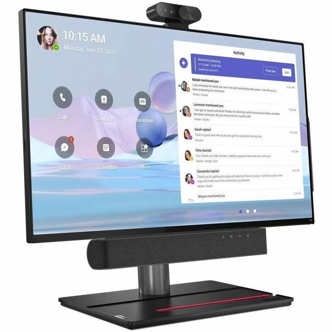 Lenovo ThinkSmart View Plus Video conferencing kit camera, compute system, Viewplus Stylus Pen with 3 Years Lenovo Premier Support + First Year Maintenance black