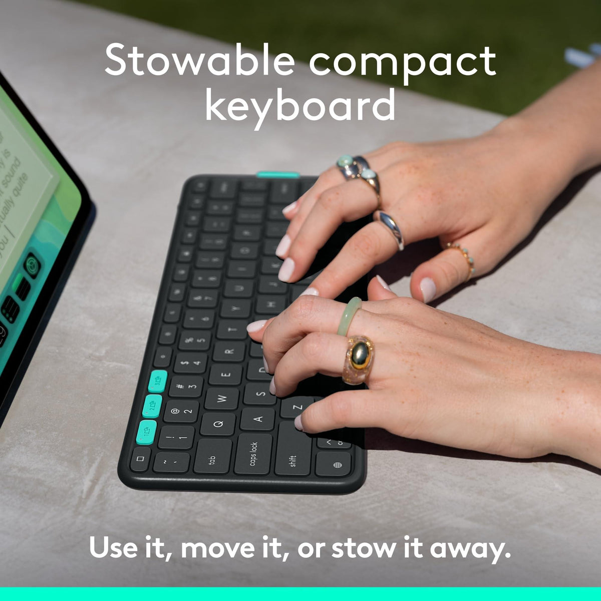 Logitech Flip Folio Keyboard Case for iPad Pro 13 (M4), iPad Air 13 (M2 & M3)