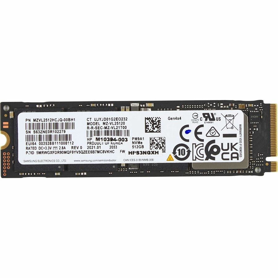 HP 512GB Solid State Drive M.2 2280 Internal PCI AL0M8AA