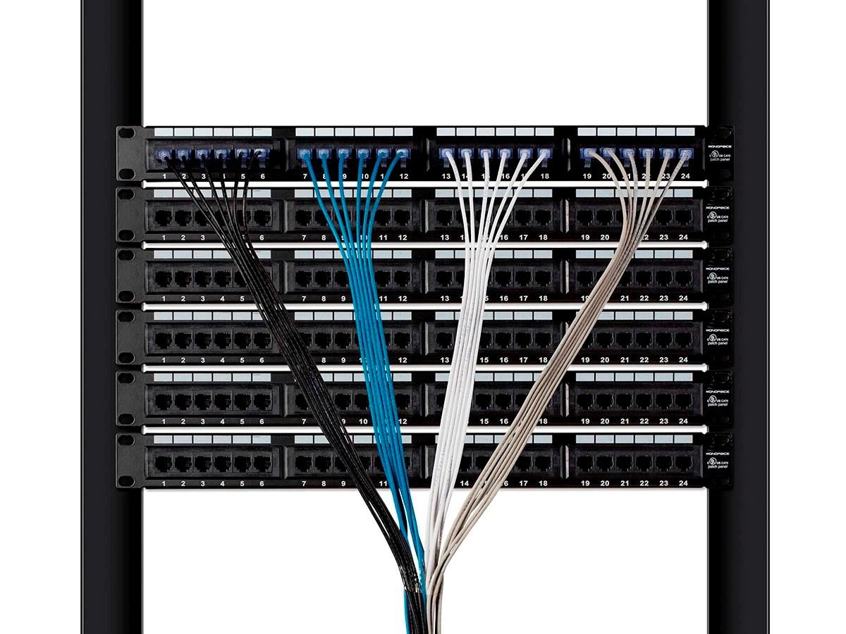 Monoprice Cat6A Ethernet Network Patch Cable - 25 Feet - Red | 10-Pack, 10G - SlimRun Series
