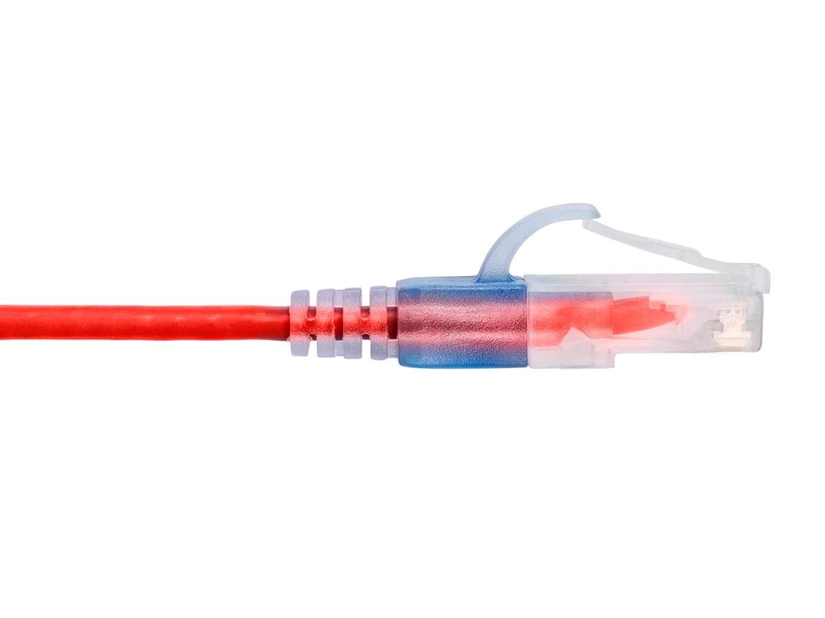 Monoprice Cat6A Ethernet Network Patch Cable - 25 Feet - Red | 10-Pack, 10G - SlimRun Series