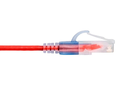 Monoprice Cat6A Ethernet Network Patch Cable - 25 Feet - Red | 10-Pack, 10G - SlimRun Series