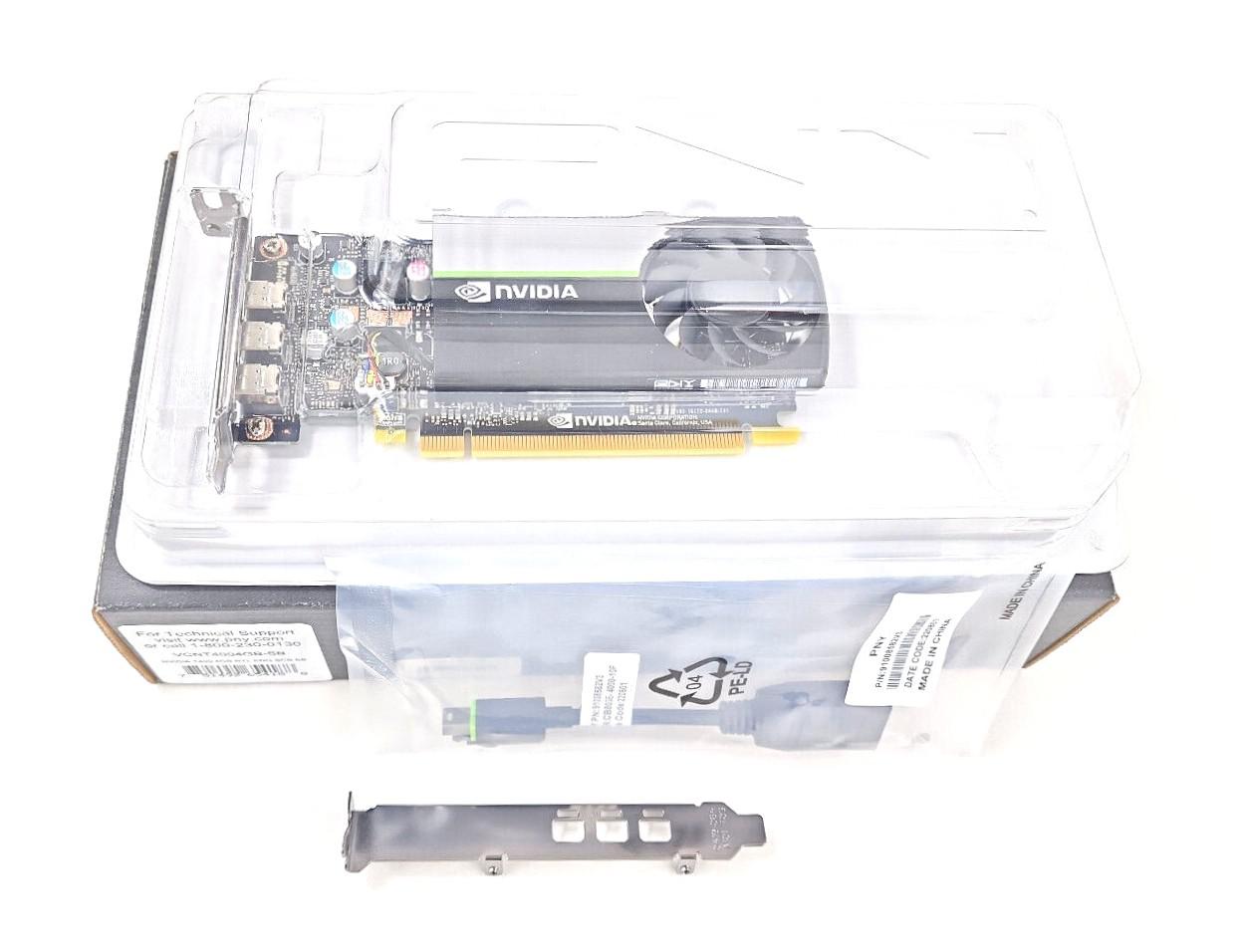 PNY T400 nVIDIA VCNT4004GB-SB 4GB 64-bit GDDR6 PCI E 3.0 x16 Low Profile SFF