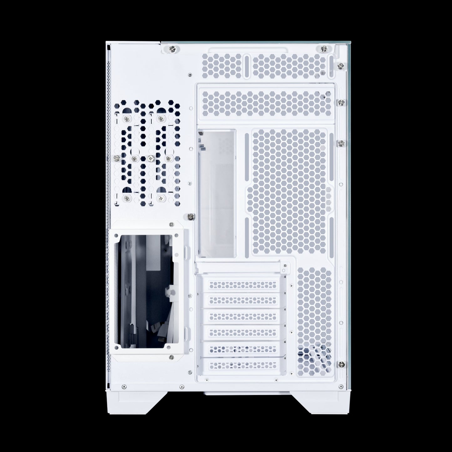 LIAN LI O11 Vision White Aluminum / Steel / Tempered Glass ATX Mid Tower Computer Case ----- O11VW