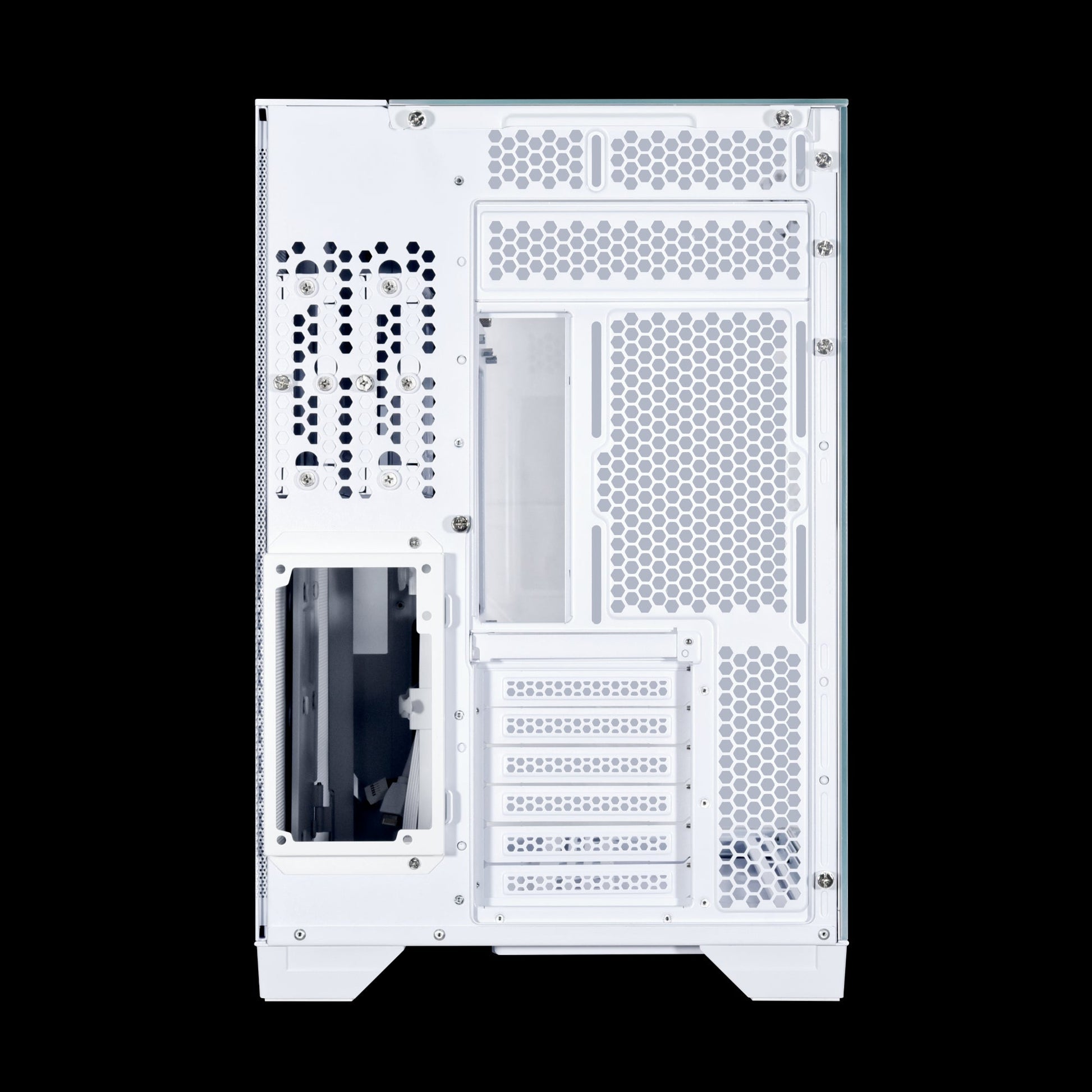 LIAN LI O11 Vision White Aluminum / Steel / Tempered Glass ATX Mid Tower Computer Case ----- O11VW