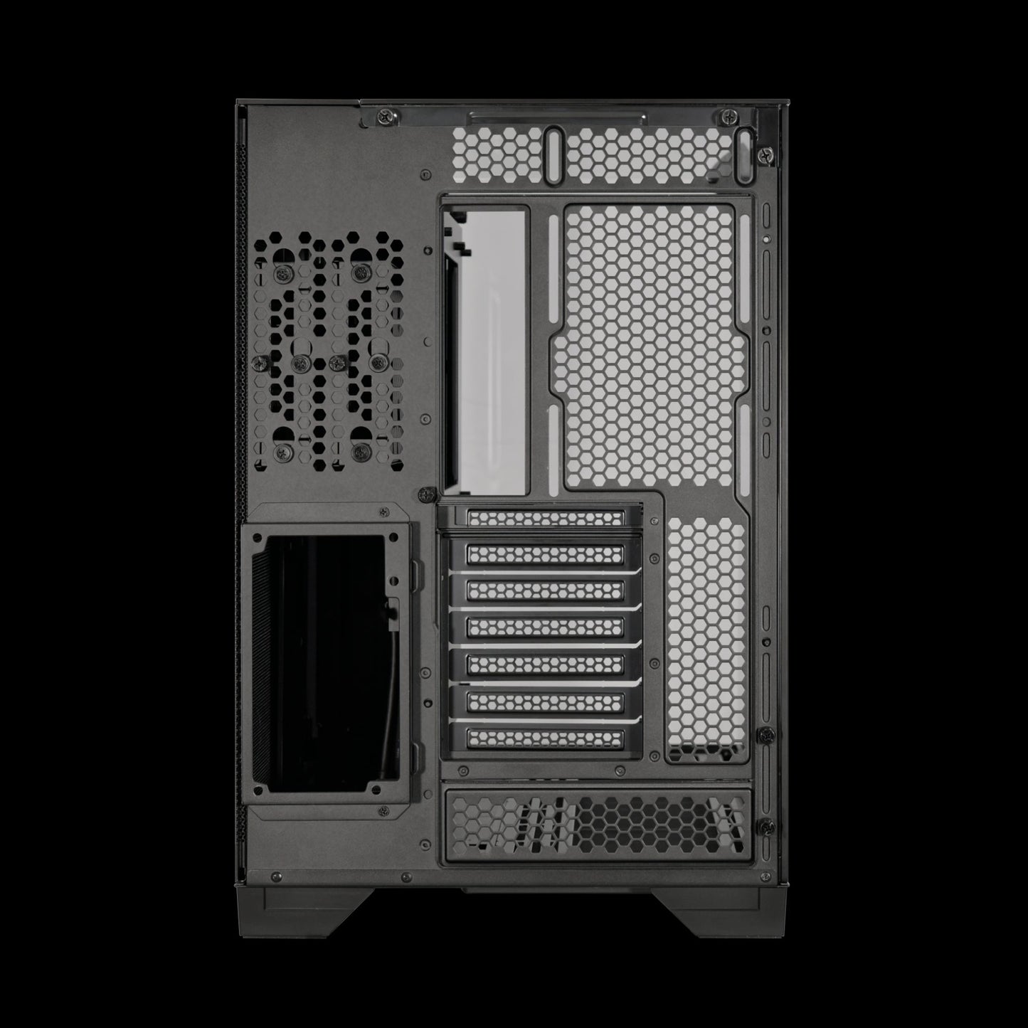 LIAN LI O11 Vision Black  Aluminum / Steel / Tempered Glass ATX Mid Tower Computer Case ----- O11VX
