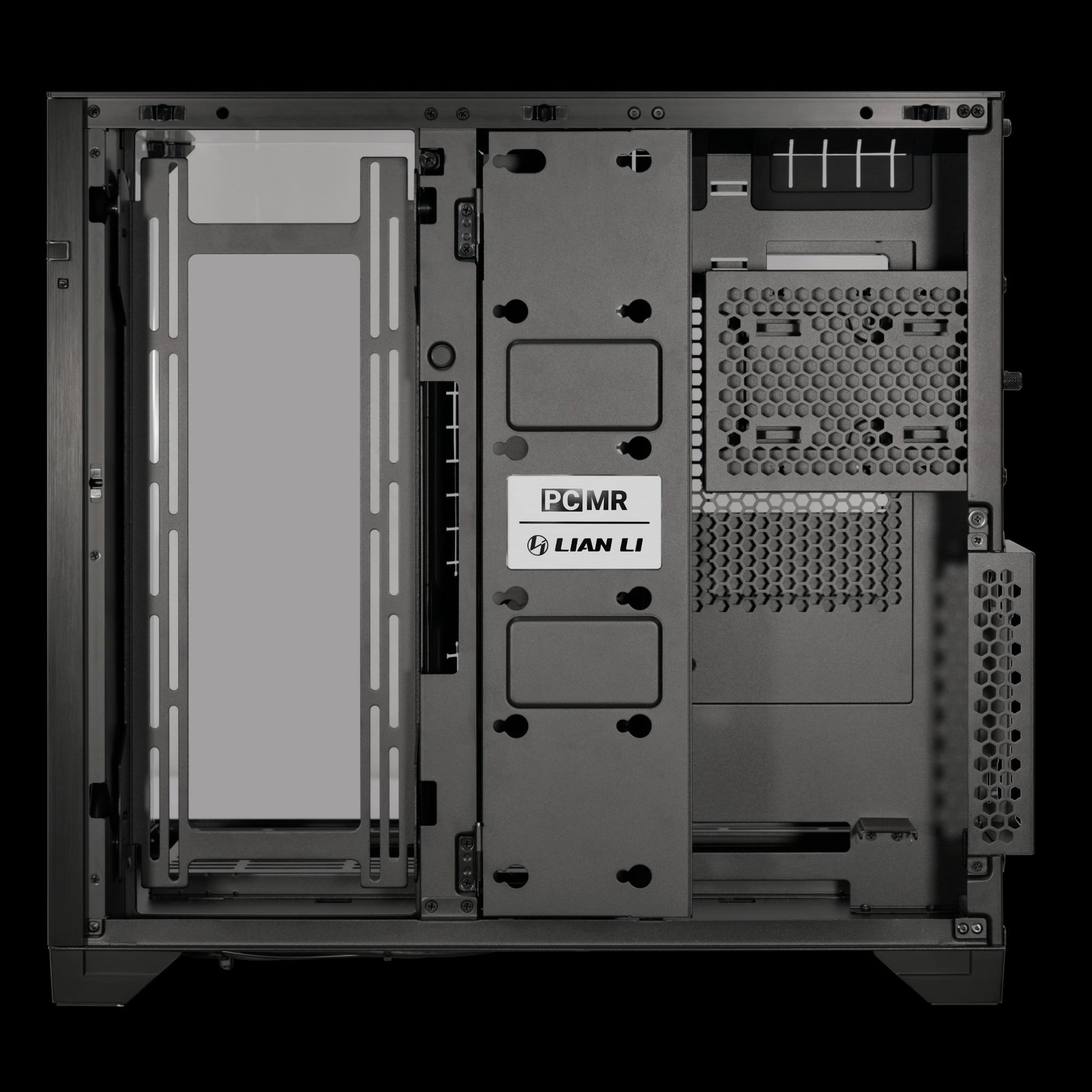 LIAN LI O11 Vision Black  Aluminum / Steel / Tempered Glass ATX Mid Tower Computer Case ----- O11VX