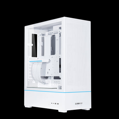 LIAN LI SUP01 White  Steel / Tempered Glass ATX Mid Tower Computer Case ----SUP01W