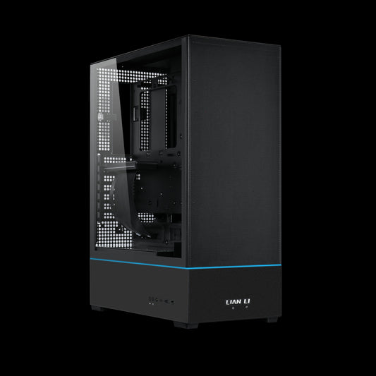 LIAN LI SUP01 Black Steel / Tempered Glass ATX Mid Tower Computer Case ----SUP01X
