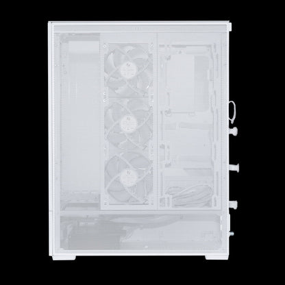 LIAN LI SUP01 White  Steel / Tempered Glass ATX Mid Tower Computer Case ----SUP01W