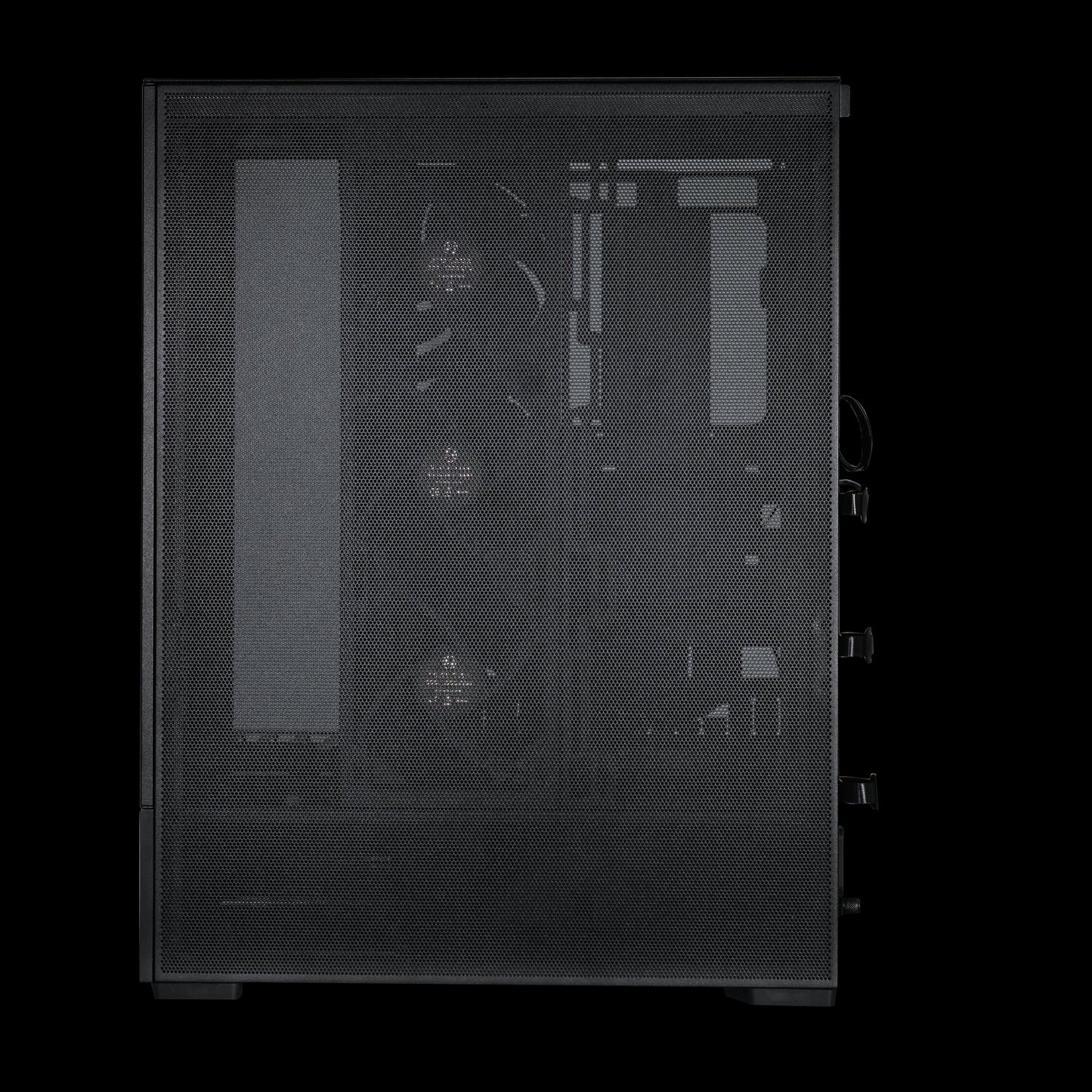 LIAN LI SUP01 Black Steel / Tempered Glass ATX Mid Tower Computer Case ----SUP01X