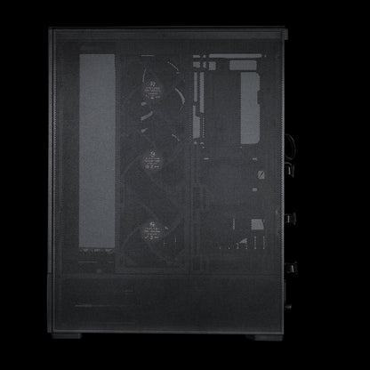 LIAN LI SUP01 Black Steel / Tempered Glass ATX Mid Tower Computer Case ----SUP01X