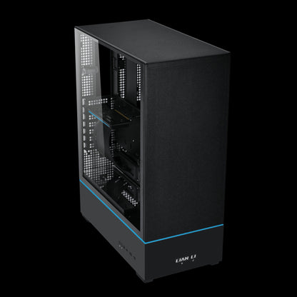 LIAN LI SUP01 Black Steel / Tempered Glass ATX Mid Tower Computer Case ----SUP01X