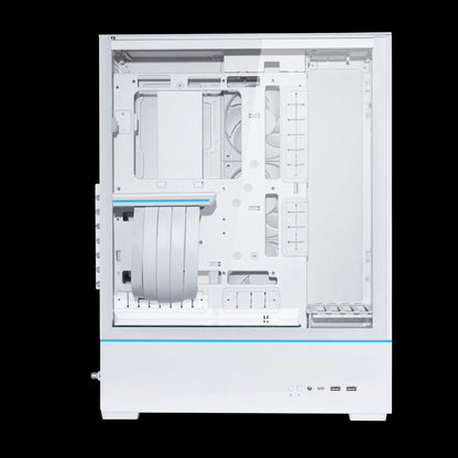 LIAN LI SUP01 White  Steel / Tempered Glass ATX Mid Tower Computer Case ----SUP01W