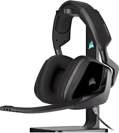Corsair VOID ELITE SURROUND 3.5mm/ USB Connector Circumaural Premium Gaming Headset with 7.1 Surround Sound, Carbon