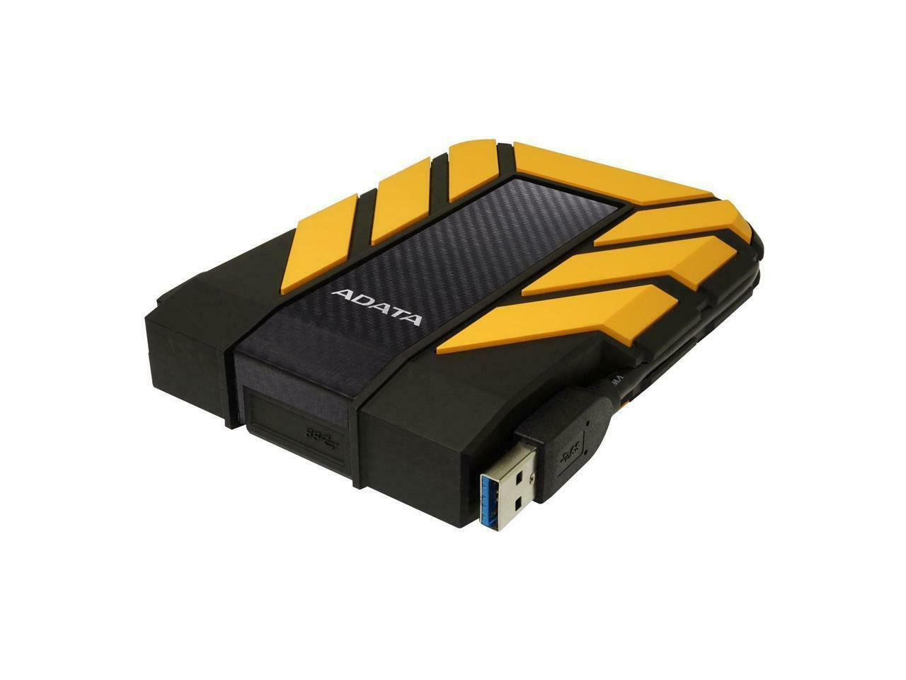 ADATA Durable Series HD710: 1TB Yellow External USB 3.1 Portable Hard Drive Gaming Console Compatible