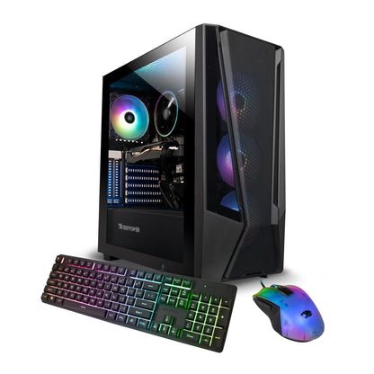 iBUYPOWER  Gaming Desktop - Intel Core i5 13400F, NVIDIA GeForce RTX 4060 8GB, 16GB DDR5 RGB RAM, 1TB NVMe SSD  TraceMeshI5N4601