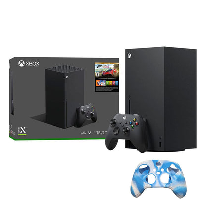 Newest Microsoft Xbox Series X 1TB SSD Gaming Console with One Wireless Controller, Forza Horizon 5 Full Game Bundle, Up to 120 FPS, True 4K Streaming + Pearlite Tech. Controller Cover Skin