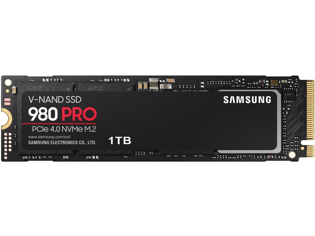 SAMSUNG 980 PRO M.2 2280 1TB PCI-Express Gen 4.0 x4, NVMe 1.3 Samsung V-NAND Internal Solid State Drive (SSD) MZ-V8P1T0B/AM