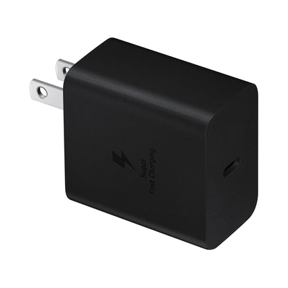 Samsung OEM Black 45W USB-C PD Wall Charger w/ USB-C to USB-C Cable