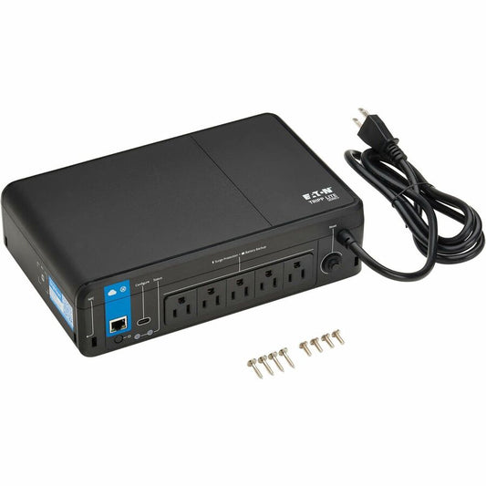 Eaton Tripp Lite Series 850VA 450W 120V Standby Cloud-Connected UPS with Remote Monitoring - 5 NEMA 5-15R Outlets (Surge + Battery Backup), 5-15P Plug, Desktop - Desktop/Surface/Wall Mountable - 8 Hour Recharge