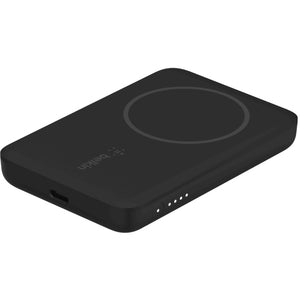 Belkin Wireless Power Bank w/ MagSafe Compatible 7.5W Wireless Charging - Portable Magnetic Charging Bank - Compatible w/ iPhone 15, 15 Plus, 15 Pro, 15 Pro Max, iPhone 14, AirPods, & More - Black