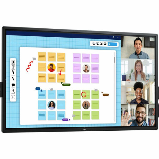 Dell P7525QT 75" Class LED Touchscreen Monitor - 16:9 - 8 ms - 74.5" Viewable - 20 Point(s) Multi-touch Screen - 3840 x 2160 - 4K UHD - In-plane Switching (IPS) Technology - 1.07 Billion Colors - 400 Nit - LED Edgelight System Backlight - Speakers
