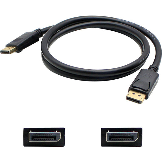 AddOn 5 Pack of 20ft DisplayPort Male to Male Black Cable