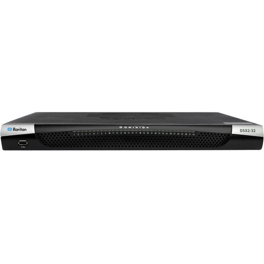 Raritan Dominion Sx Ii Dsx2-32 Device Server - Twisted Pair - 2 X Network (rj-45) X Usb - 32 X Serial Port - 10/100/1000base-t - Gigabit Ethernet - Management Port - Rack-mountable