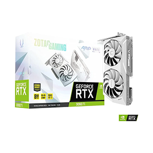 ZOTAC Gaming GeForce RTX 3060 Ti AMP White Limited Edition LHR 8GB 256BIT GDDR6 (ZT-A30610F-10PLHR)