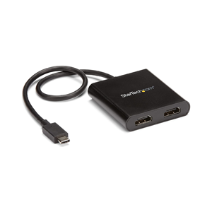 StarTech.com 2-Port Multi Monitor Adapter - USB-C to 2x HDMI Video Splitter - USB Type-C to HDMI MST Hub - Dual 4K 30Hz or 1080p 60Hz - Thunderbolt 3 Compatible - Windows Only (MSTCDP122HD)