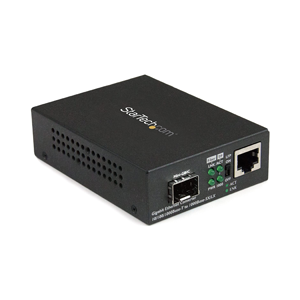 StarTech.com Multimode / Single Mode Fiber Media Converter - Open SFP Slot - 10/100/1000Mbps RJ45 Port - LFP Supported - IEEE 802.1q Tag VLAN - (MCM1110SFP) No Chassis Mount | Single Mode &amp; Multi Mode