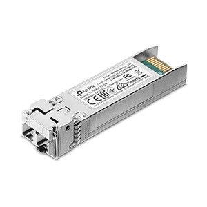 TP-Link TL-SM5110-SR | 10G-SR SFP+ LC Transceiver, Multi-Mode SFP Module| Plug and Play | LC/UPC interface | Hot Pluggable | Up to 300m/33m distance | Support SFP+MSA &amp; DDM