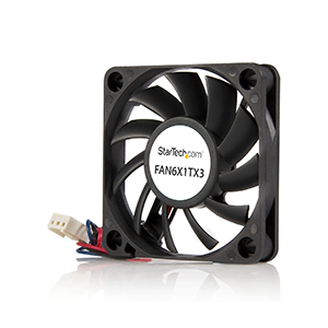 StarTech.com 60x10mm Replacement Ball Bearing Computer Case Fan w/ TX3 Connector - 3 pin case Fan - TX3 Fan - 60mm Fan (FAN6X1TX3), Black 60x10mm TX3 &amp; LP4