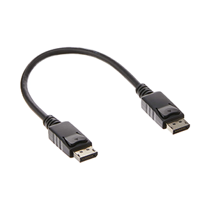 Tripp Lite DisplayPort Cable with Latches (M/M), DP to DP, 4K x 2K, 1-ft. (P580-001), Black 1'