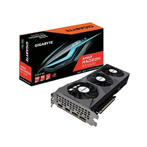 GIGABYTE Radeon RX 6600 Eagle 8G Graphics Card, WINDFORCE 3X Cooling System, 8GB 128-bit GDDR6, GV-R66EAGLE-8GD Video Card