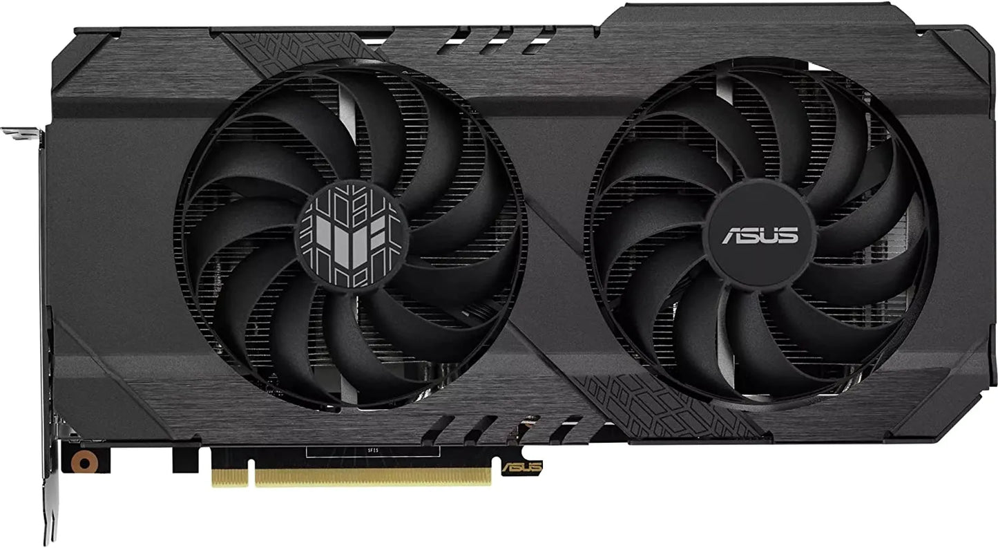 ASUS TUF Gaming GeForce RTX 3050 OC Edition Gaming Graphics Card (PCIe 4.0, 8GB GDDR6, HDMI 2.1, DisplayPort 1.4a, Dual Ball Fan Bearings, All-Aluminum Shroud, 2.8-Slot Design, GPU Tweak II) Graphic Card