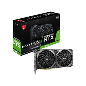 MSI Gaming GeForce RTX 3060 8GB GDRR6 128-Bit HDMI/DP PCIe 4 Torx Twin Fan Ampere OC Graphics Card (RTX 3060 Ventus 2X 8G OC)