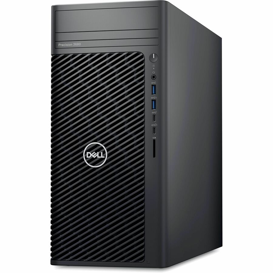 Dell Precision 3000 3680 Workstation - Intel Core i7 14th Gen i7-14700 - 16 GB - 512 GB SSD - Tower - Black - Intel Chip - Windows 11 Pro - NVIDIA T1000 4 GB Graphics - DVD-Writer - NVMe Controller - English (US) Keyboard - Gigabit Ethernet - Wireless LAN