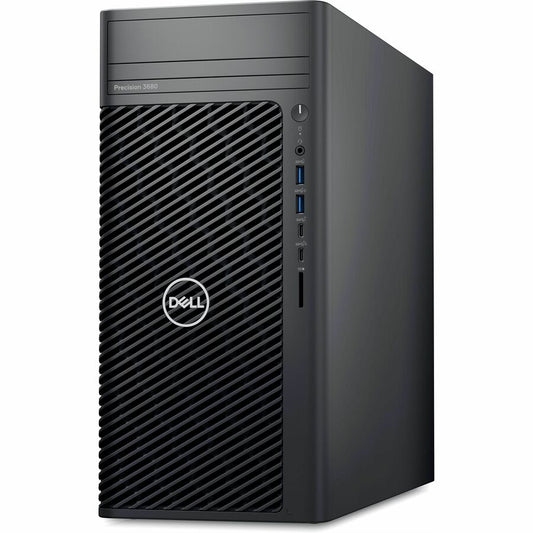Dell Precision 3000 3680 Workstation - Intel Core i7 14th Gen i7-14700 - 16 GB - 512 GB SSD - Tower - Black - Intel Chip - Windows 11 Pro - AMD Radeon Pro W6400 4 GB Graphics - DVD-Writer - Serial ATA, NVMe Controller - Gigabit Ethernet - vPro Technology